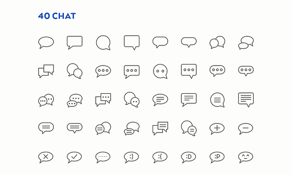 Communication Line Icons - Slimicons in Graphics - product preview 2
