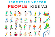 ISOMETRIC VECTOR People Kids v2
