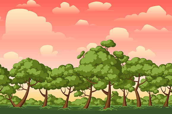 Parallax backgrounds for games  in Illustrations - product preview 3