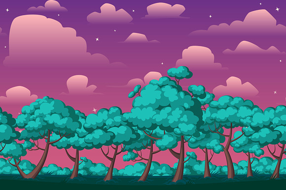 Parallax backgrounds for games  in Illustrations - product preview 4