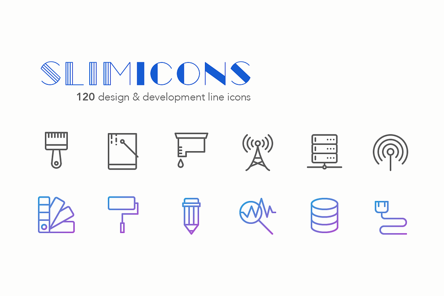 Design & Development Line Icons in Server Icons - product preview 8