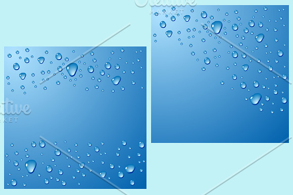 Water textures with drops in Textures - product preview 2