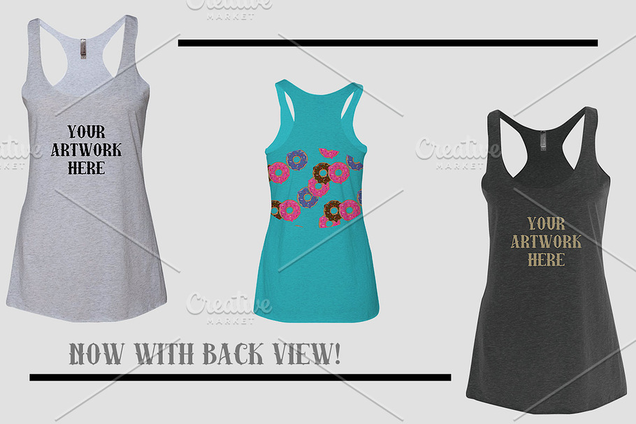 Ladies Tank Mock-up NL6733 in Product Mockups - product preview 8