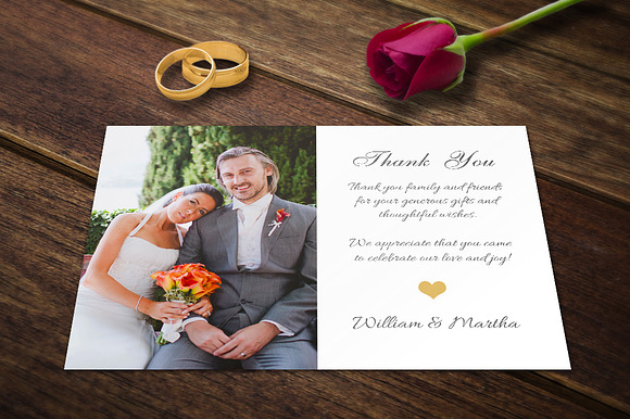 Wedding Templates Wedding Card Photo in Postcard Templates - product preview 1