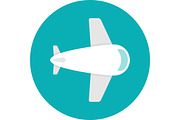 Plane icon flat