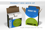 Box with Tab Lock Recycled Cardboard