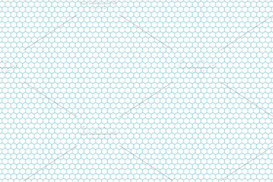 Cyan color hexagon grid