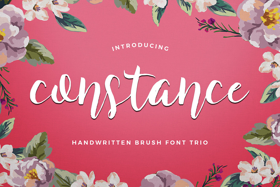 Constance Brush Font Trio in Script Fonts - product preview 8