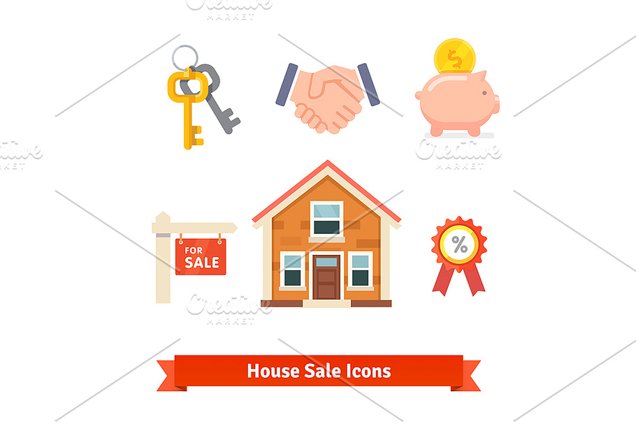 House sale icons