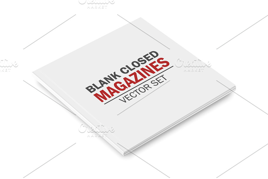 Blank closed magazines. in Product Mockups - product preview 8