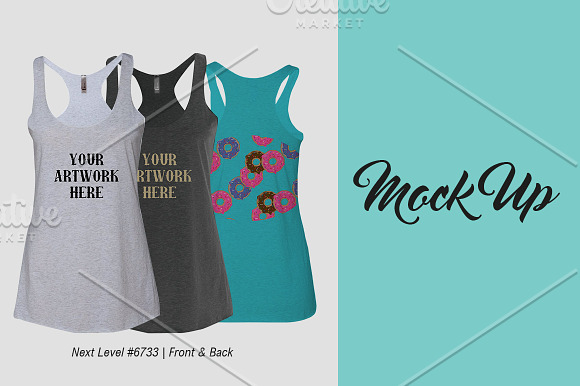 Ladies Tank Mock-up NL6733 in Product Mockups - product preview 1