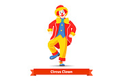 Dancing circus clown