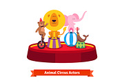 Playing circus animals show