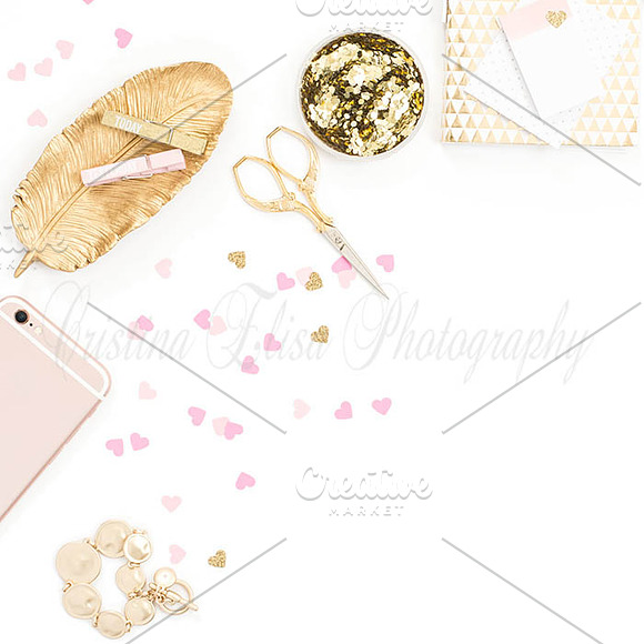Instagram bundle pink gold styled in Product Mockups - product preview 1