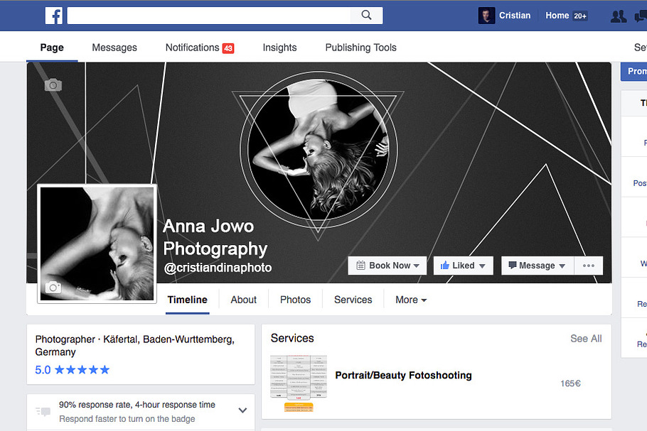 Facebook Photography_Minimal Cover in Facebook Templates - product preview 8