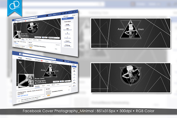 Facebook Photography_Minimal Cover in Facebook Templates - product preview 2
