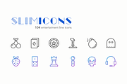 Entertaiment Line Icons - Slimicons