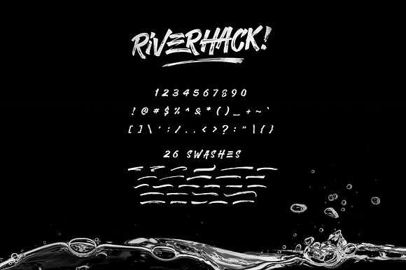 Riverhack Brush in Brush Fonts - product preview 12