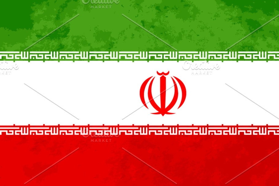 True proportions Iran flag in Objects - product preview 8