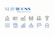 Property Line Icons - Slimicons