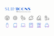 Electronics Line Icons - Slimicons