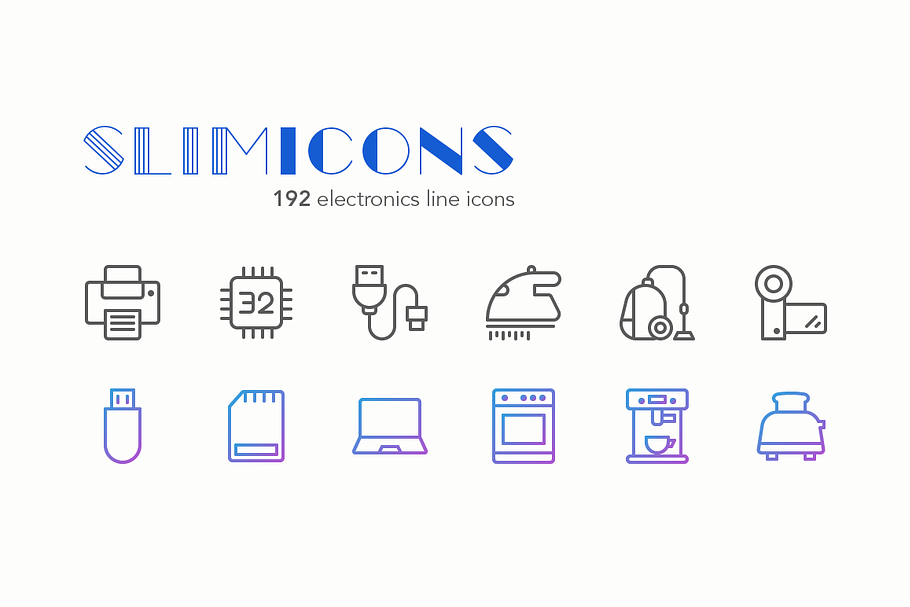 Electronics Line Icons - Slimicons in Graphics - product preview 8