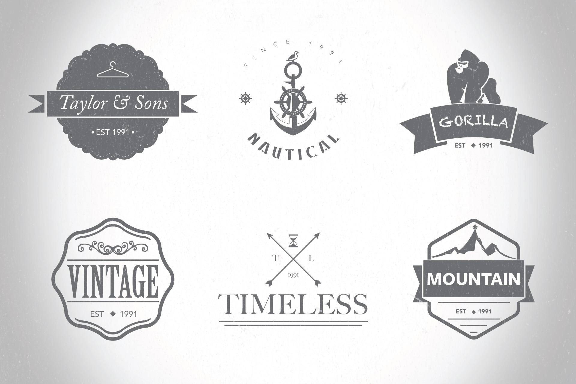 Hipster Logo Template Free