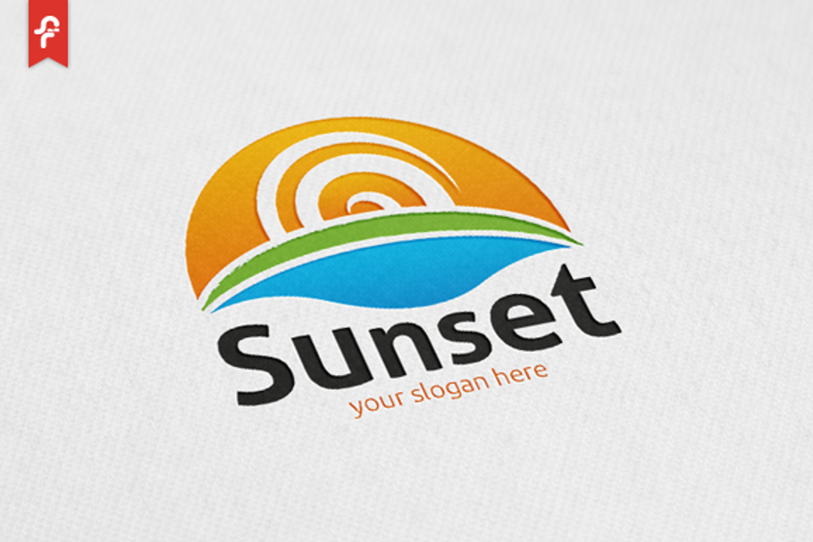 Sunset Logo in Logo Templates - product preview 8