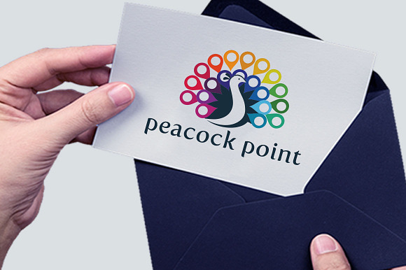 Peacock Point Logo in Logo Templates - product preview 1