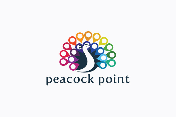 Peacock Point Logo in Logo Templates - product preview 2