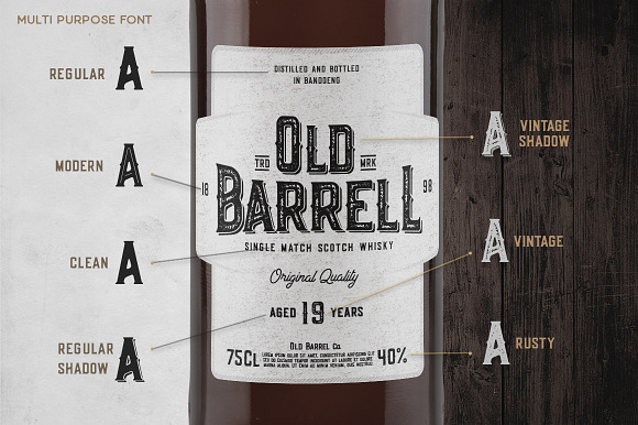 Old Scotch Typeface - 7 Styles in Display Fonts - product preview 5