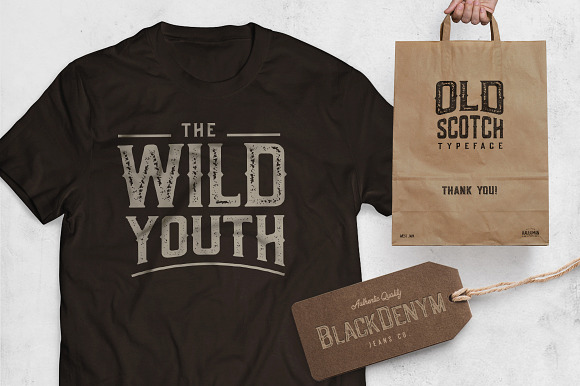 Old Scotch Typeface - 7 Styles in Display Fonts - product preview 6