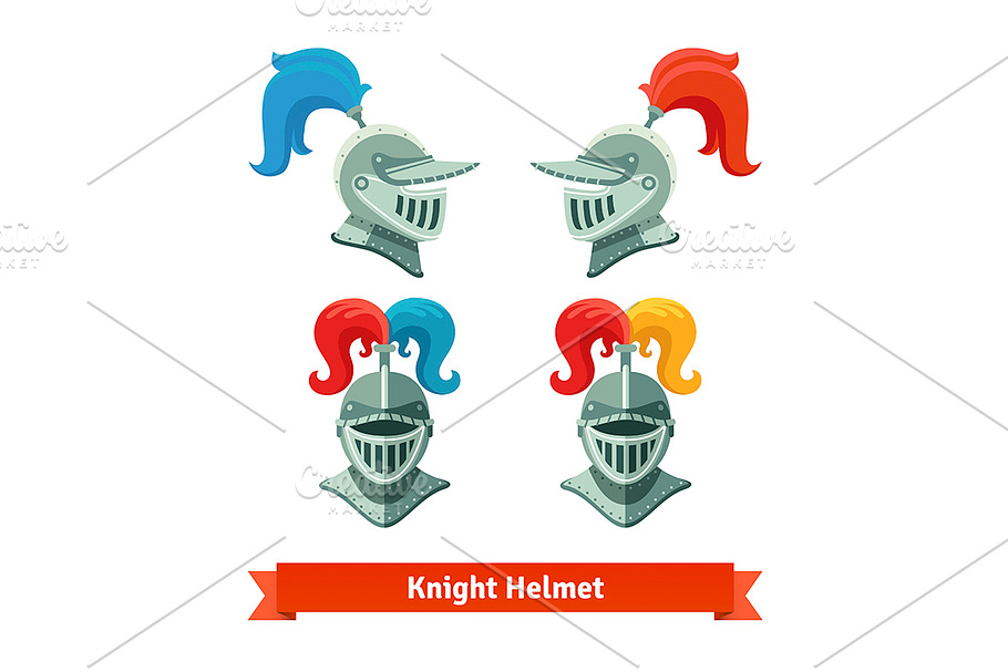 Medieval knights helmet