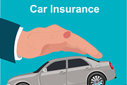 Car insurance, protection concept