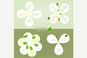 Paper Leaves Infographic Elements