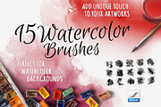 15 Watercolor Handmade Brushes
