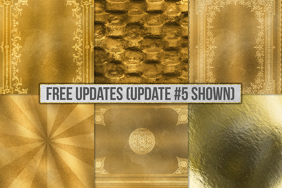 Gold Foil Textures, Gold Backgrounds in Textures - product preview 38