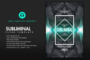 THE SUBLIMINAL Flyer Template