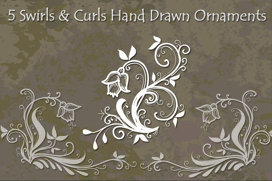 Swirls and Curls Hand Drawn Vectors