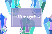 Pattern crystals flat