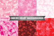Bokeh Heart Backgrounds
