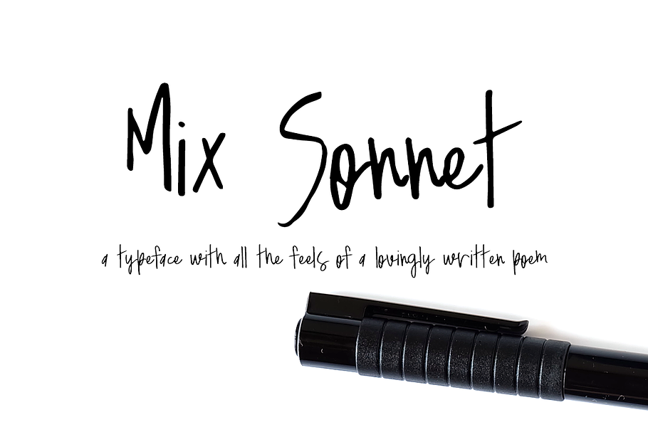 Sonnet — A Handwritten Semi-Script in Script Fonts - product preview 8