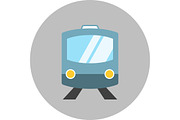 Train icon flat