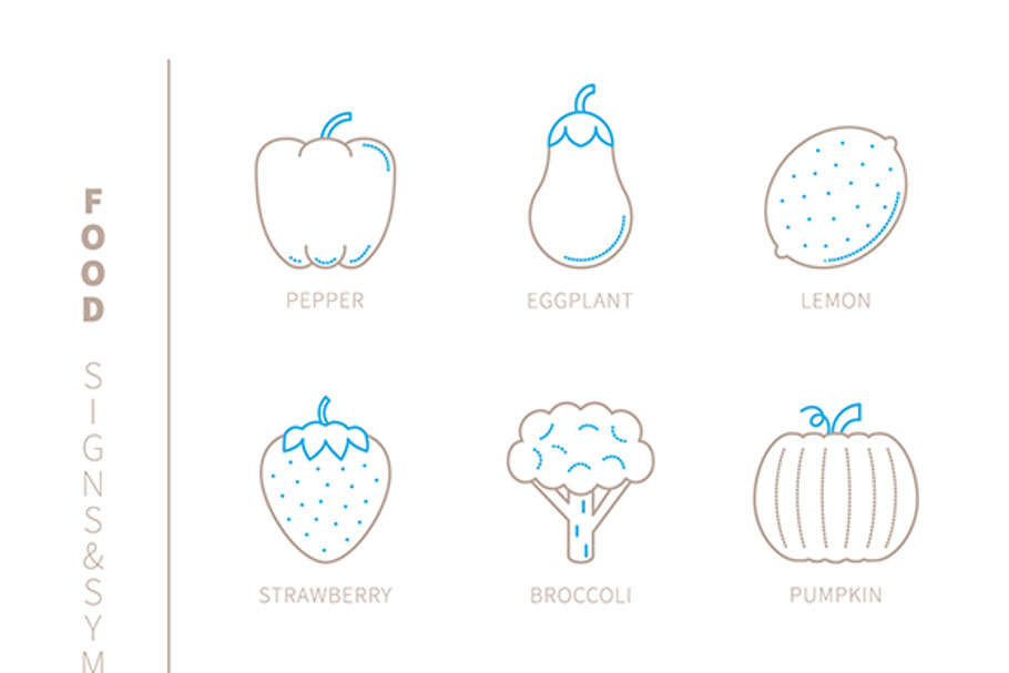Food iconset lineart in Graphics - product preview 8