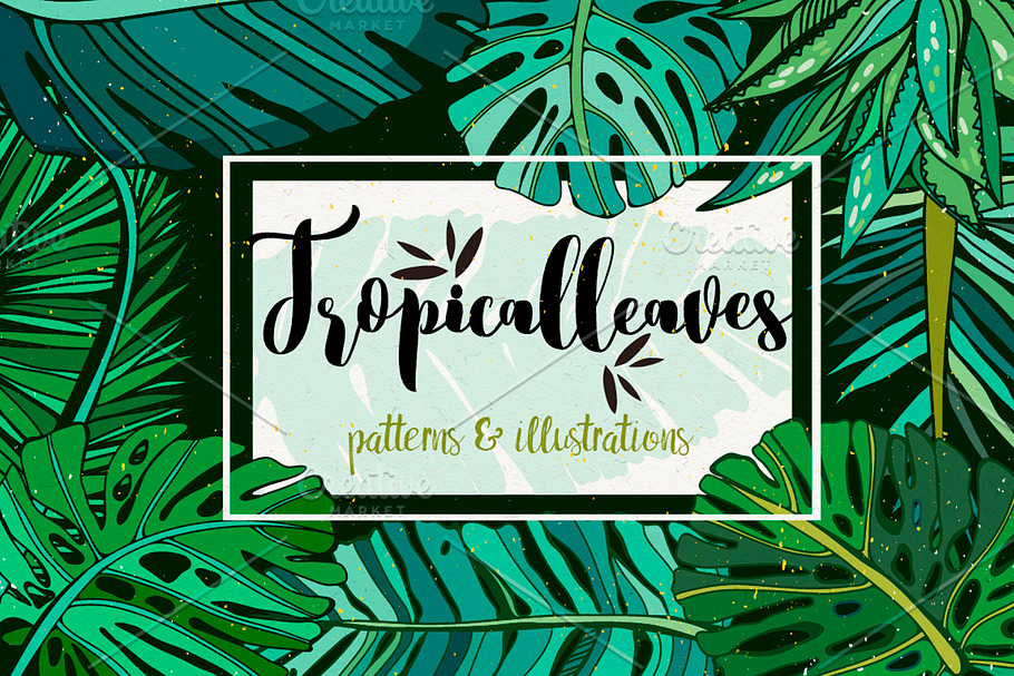 Tropical Leaves in Patterns - product preview 8