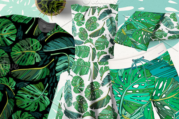 Tropical Leaves in Patterns - product preview 1