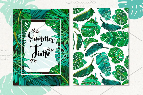 Tropical Leaves in Patterns - product preview 2