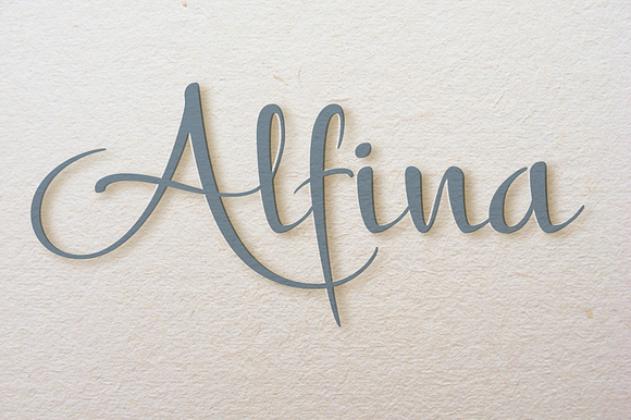 Alfina in Script Fonts - product preview 4