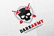 Dark Army Skull Logo