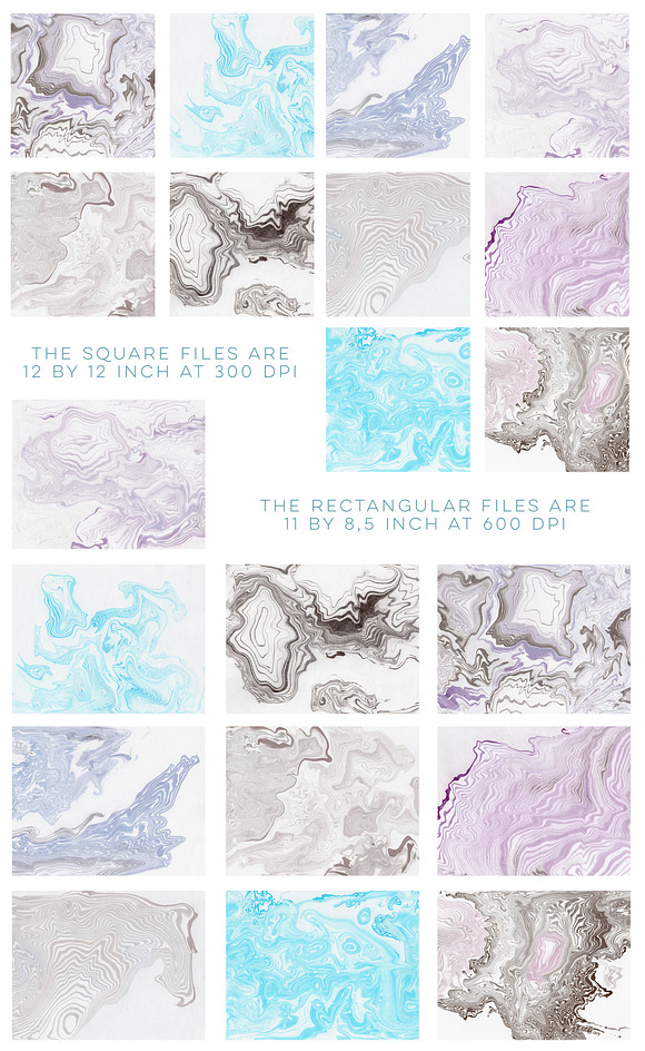Marbled Paper Textures Digital in Textures - product preview 3
